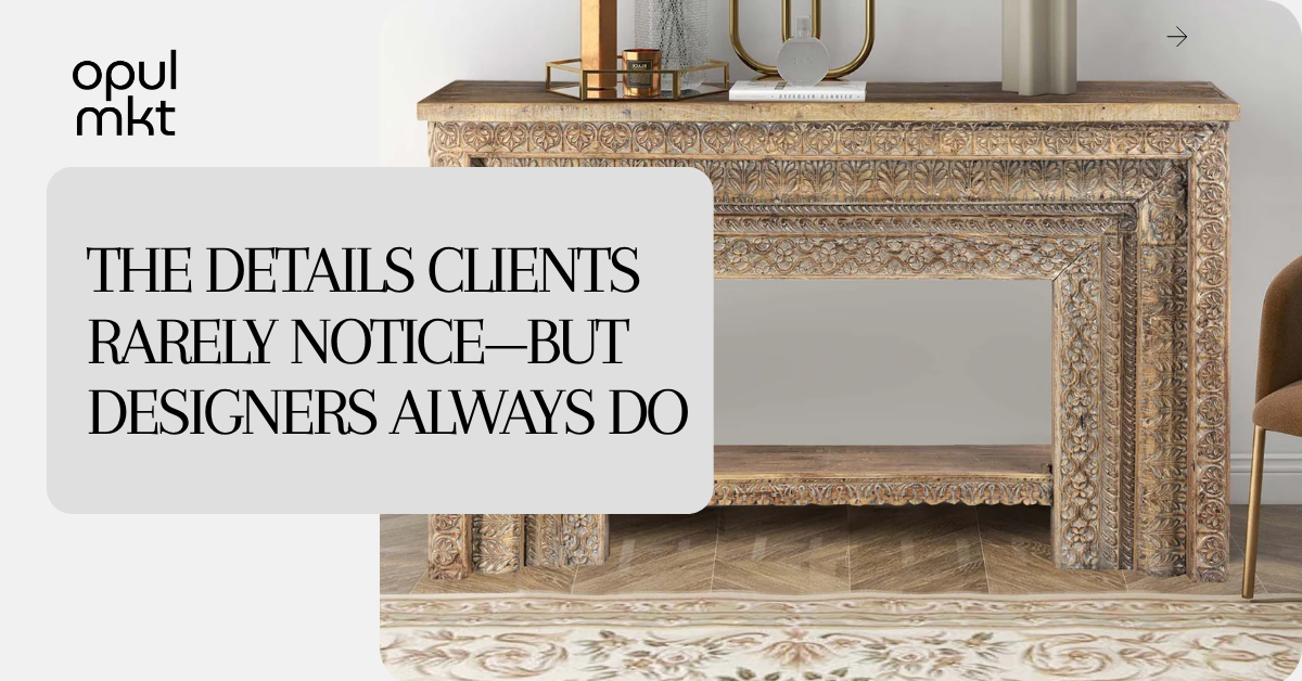 Subtle Details Designers Care About