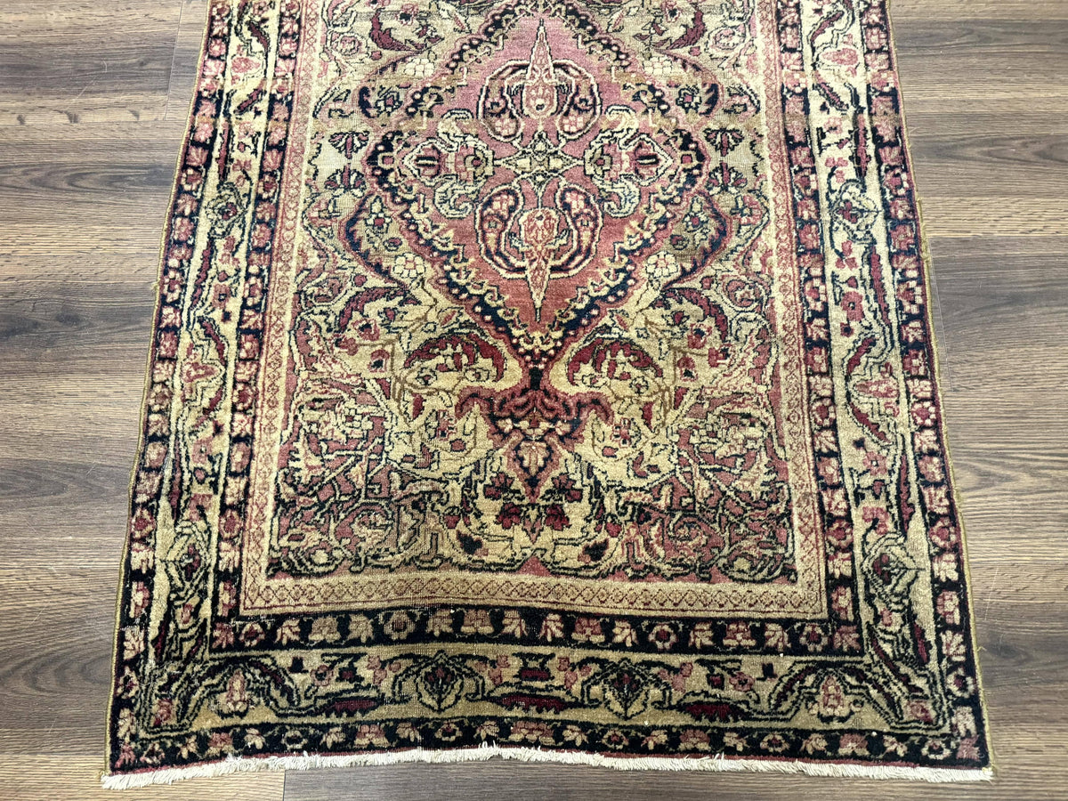Antique Persian Lavar Rug 3x5, Persian Kerman Rug, Traditional Persian Carpet - Jewel Rugs, view 6