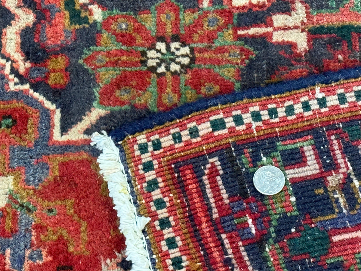 Persian Heriz Rug 6.6 x 9, Geometric Wool Persian Carpet - Jewel Rugs, view 11