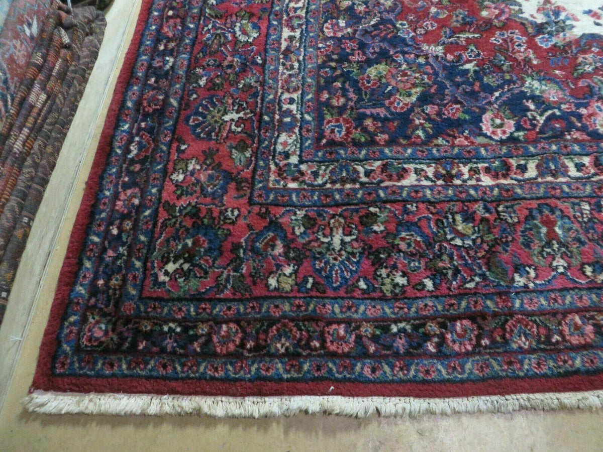 Persian Sarouk Rug 9x12 - Semi Open Field Medallion Carpet - Jewel Rugs, view 9