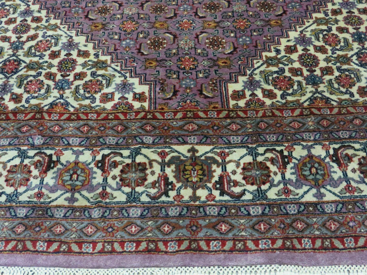 8' X 10' Vintage Fine Handmade India Wool Rug Hand Knotted Carpet Detailed Nice - Jewel Rugs, view 4