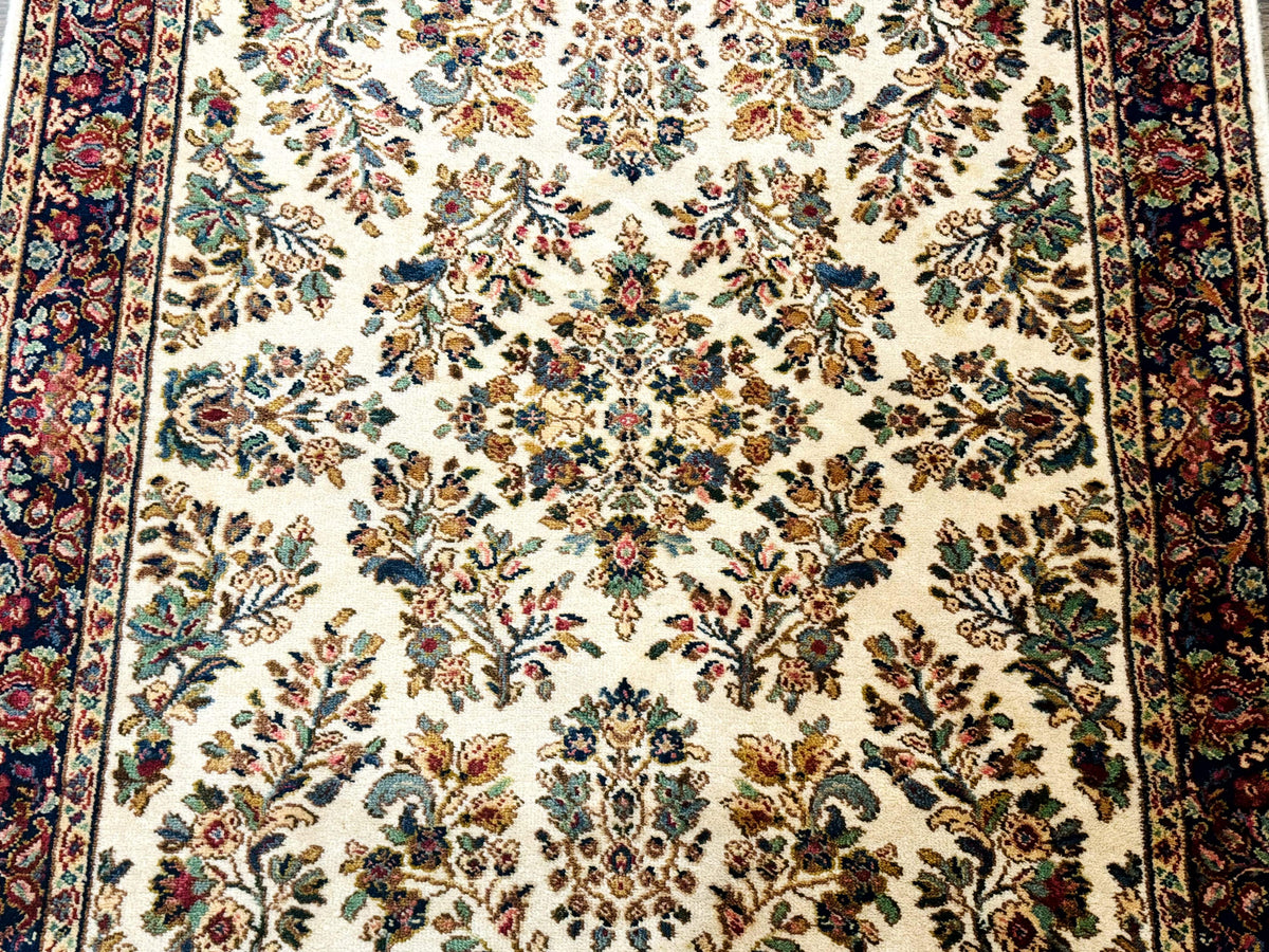 4x6 Karastan Rug Ivory Sarouk #760, Wool Vintage Original 700 Series - Jewel Rugs, view 5