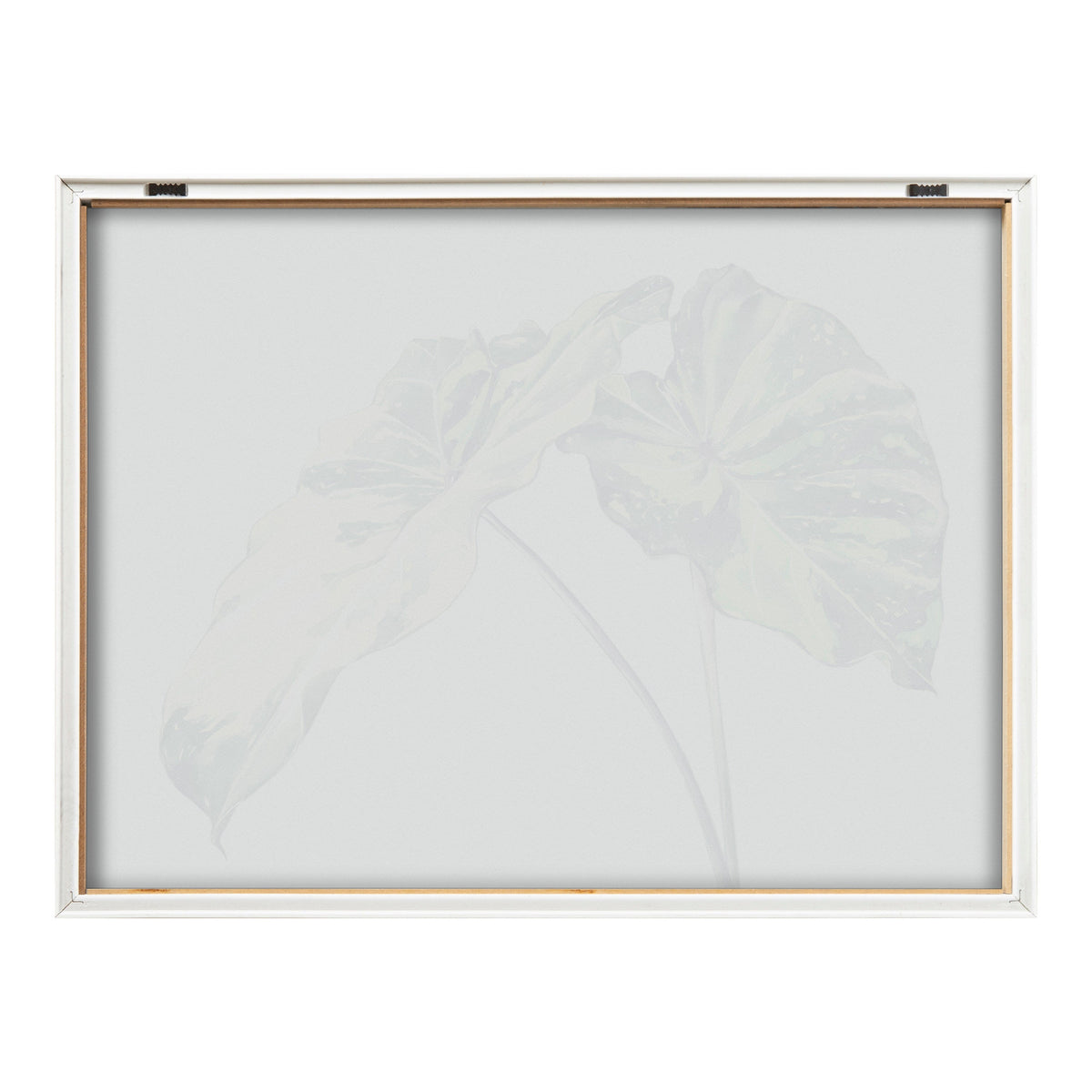 Blake Spotted Leaves Neutral Framed Printed Glass by Emily Marie Watercolors