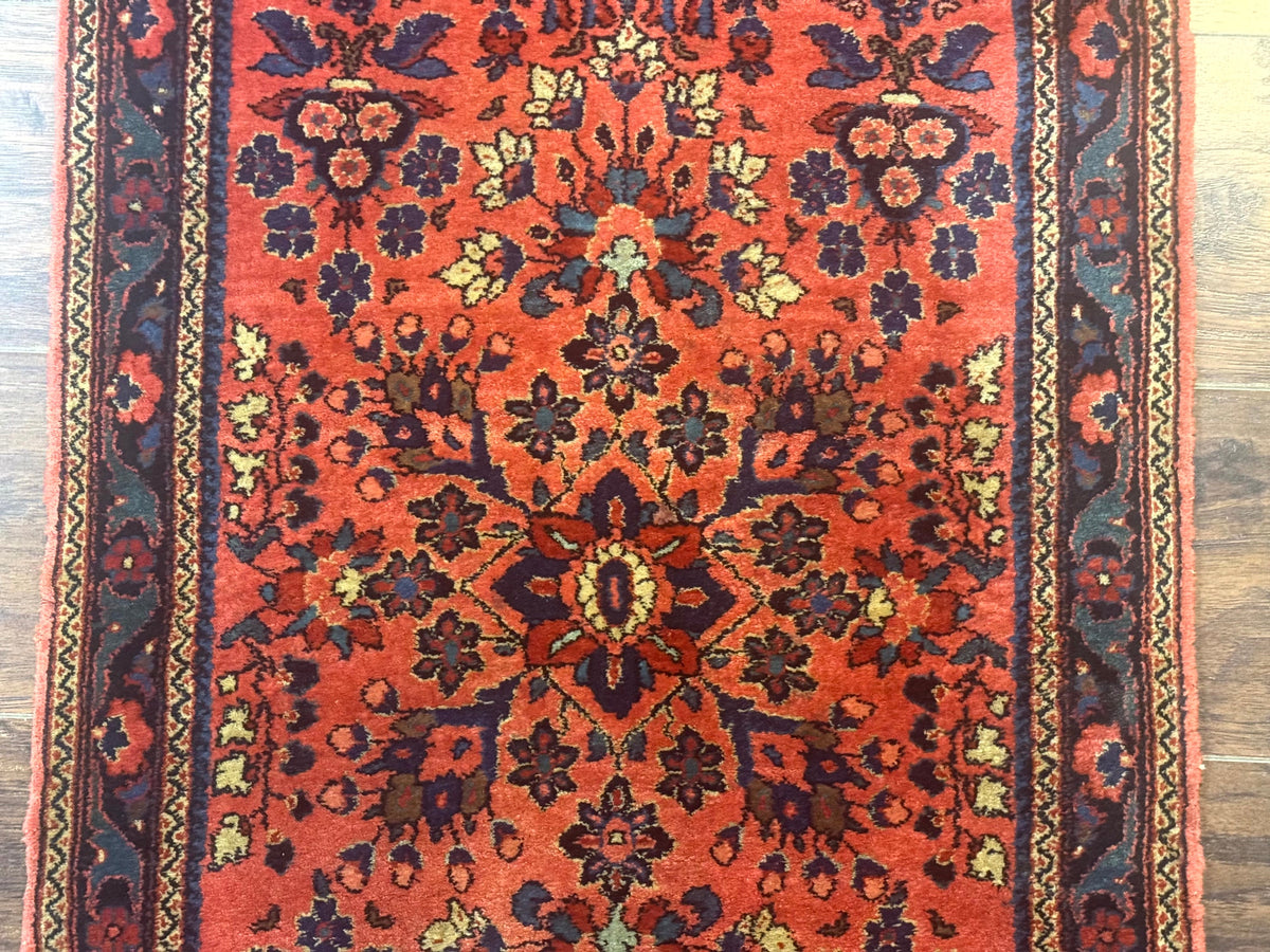 Antique Persian Sarouk Rug 2x4, Red, Fine 260 KPSI - Jewel Rugs, view 9