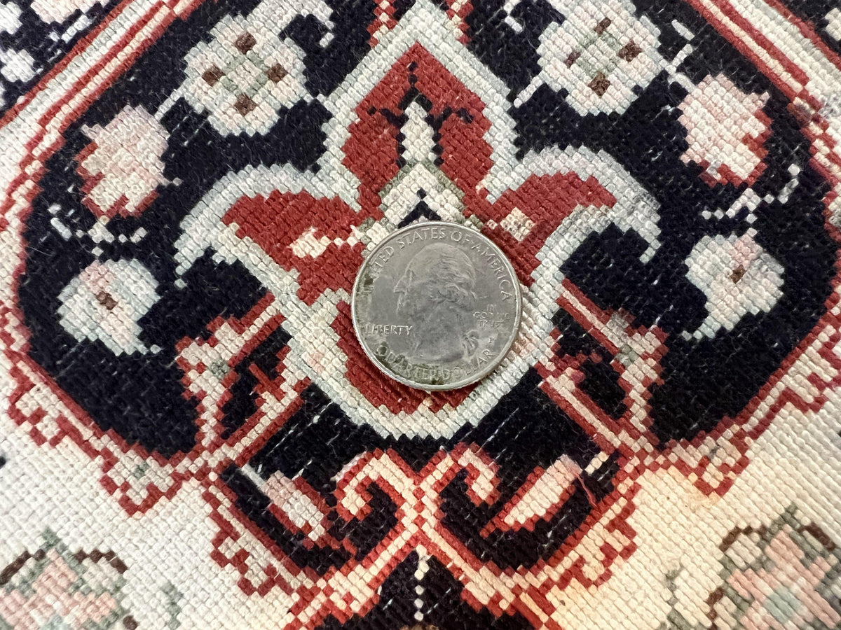 Turkish Silk Rug 3x5, Very Fine 400 KPSI, Floral Medallion, Hand Knotted - Jewel Rugs, view 14