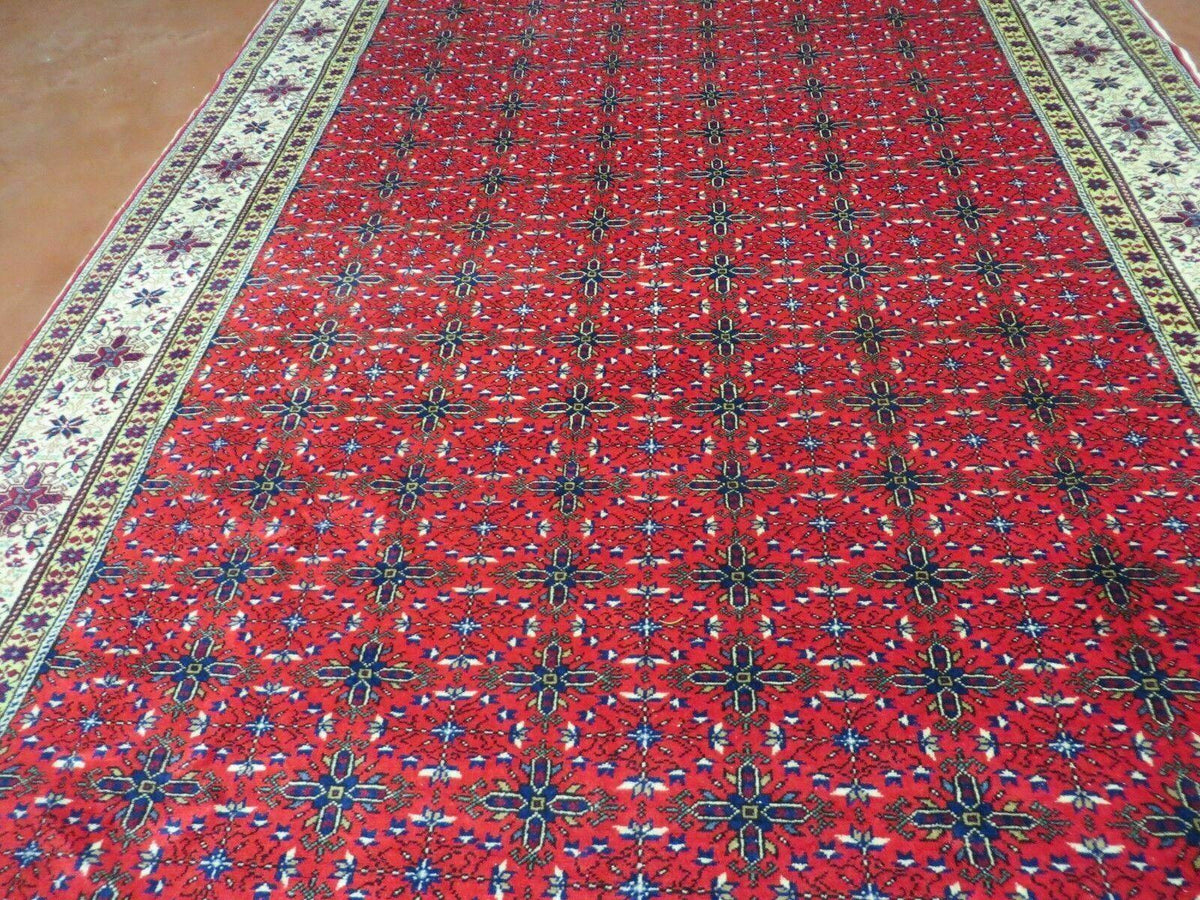 6' X 10' Vintage Handmade Turkish Sevas Kayseri Wool Rug Carpet Nice - Jewel Rugs, view 12