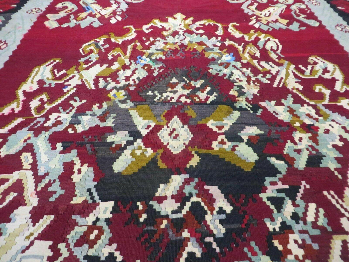 8' X 11' Karabagh Kilim Handmade Flat Weave Wool Rug Vegi Organic Dyes Nice - Jewel Rugs, view 4