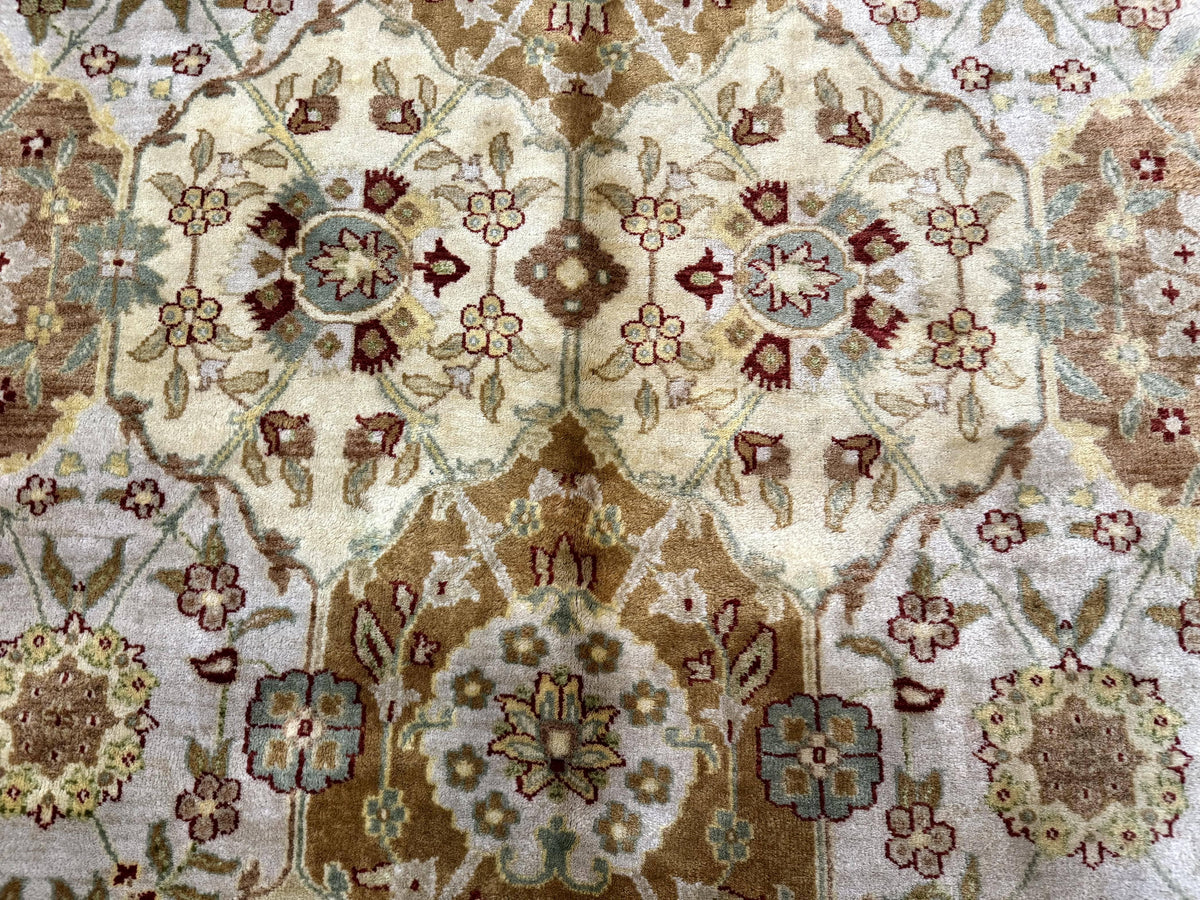 Indo Persian Rug 8x10, Indian Rug, Soft Wool Rug, Oushak Style Rug, Handmade Rug - Jewel Rugs, view 5