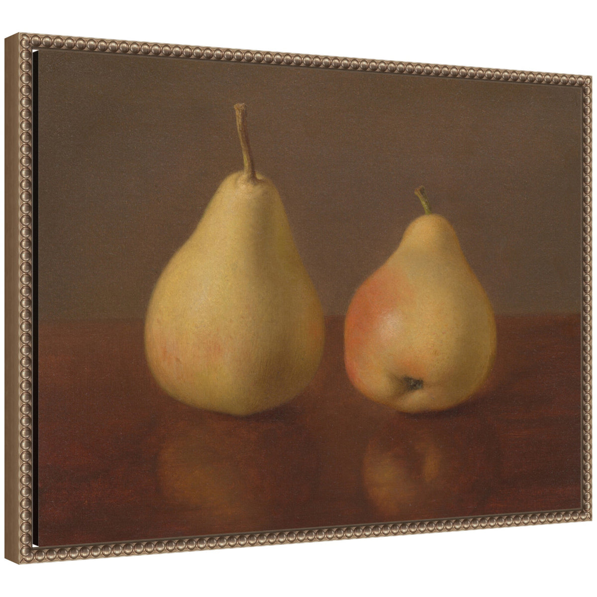 Two McLaughlin Pears no date Jeremiah Pearson Hardy by Nostalgia Prints Framed Canvas Wall Art Print