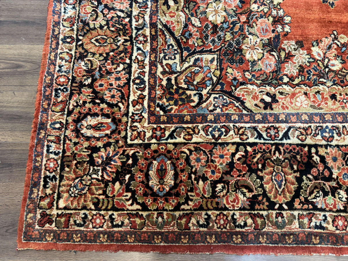 Antique Persian Sarouk Rug 9x12 - Jewel Rugs, view 8