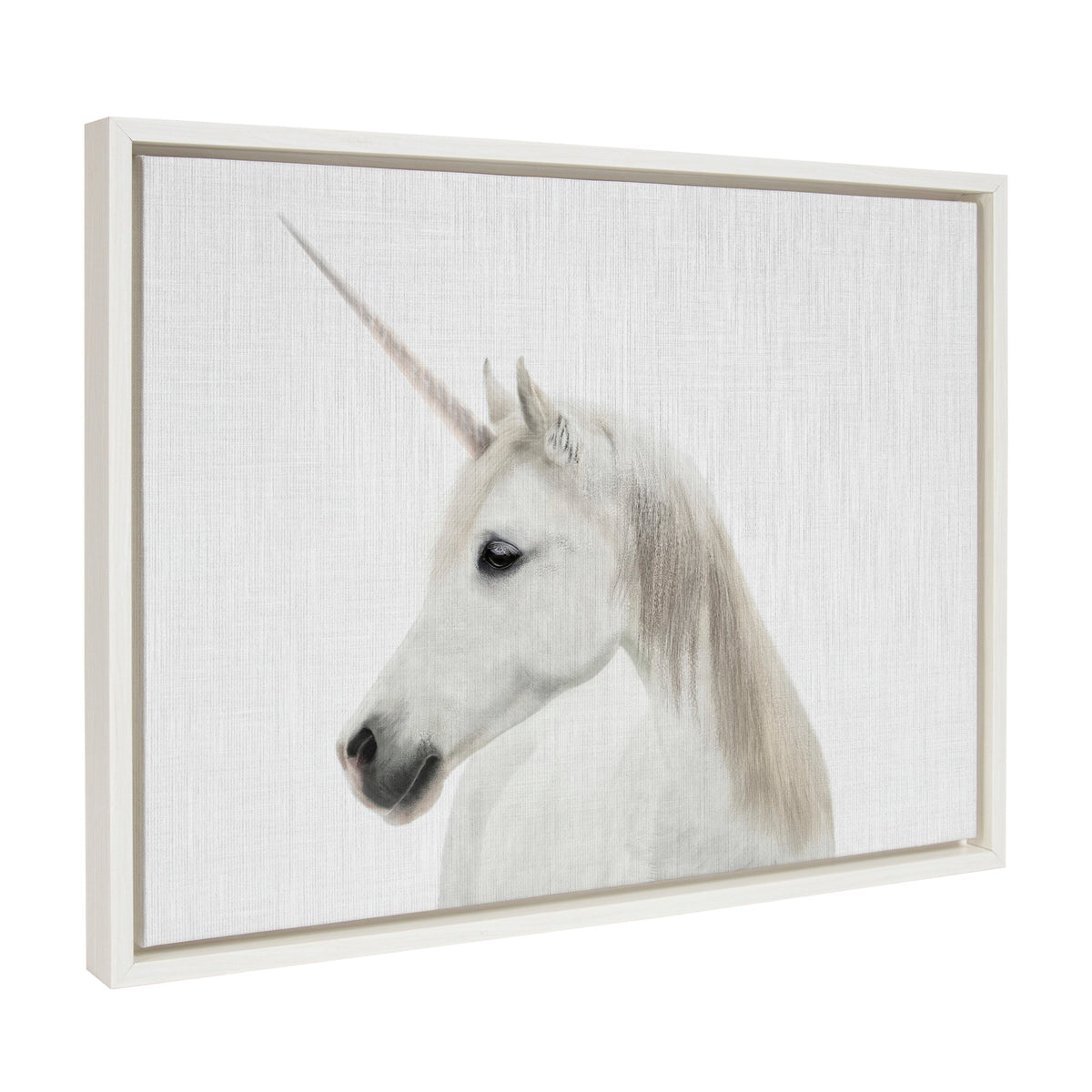 Sylvie Unicorn Framed Canvas by Simon Te of Tai Prints