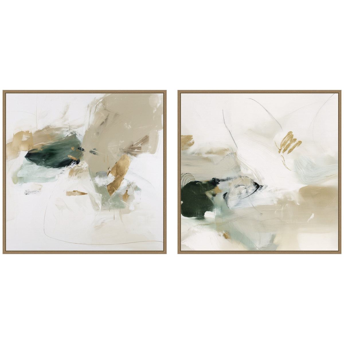 Field No. 1 & No. 2 2 Piece Framed Canvas Wall Art Set by Amy Lighthall