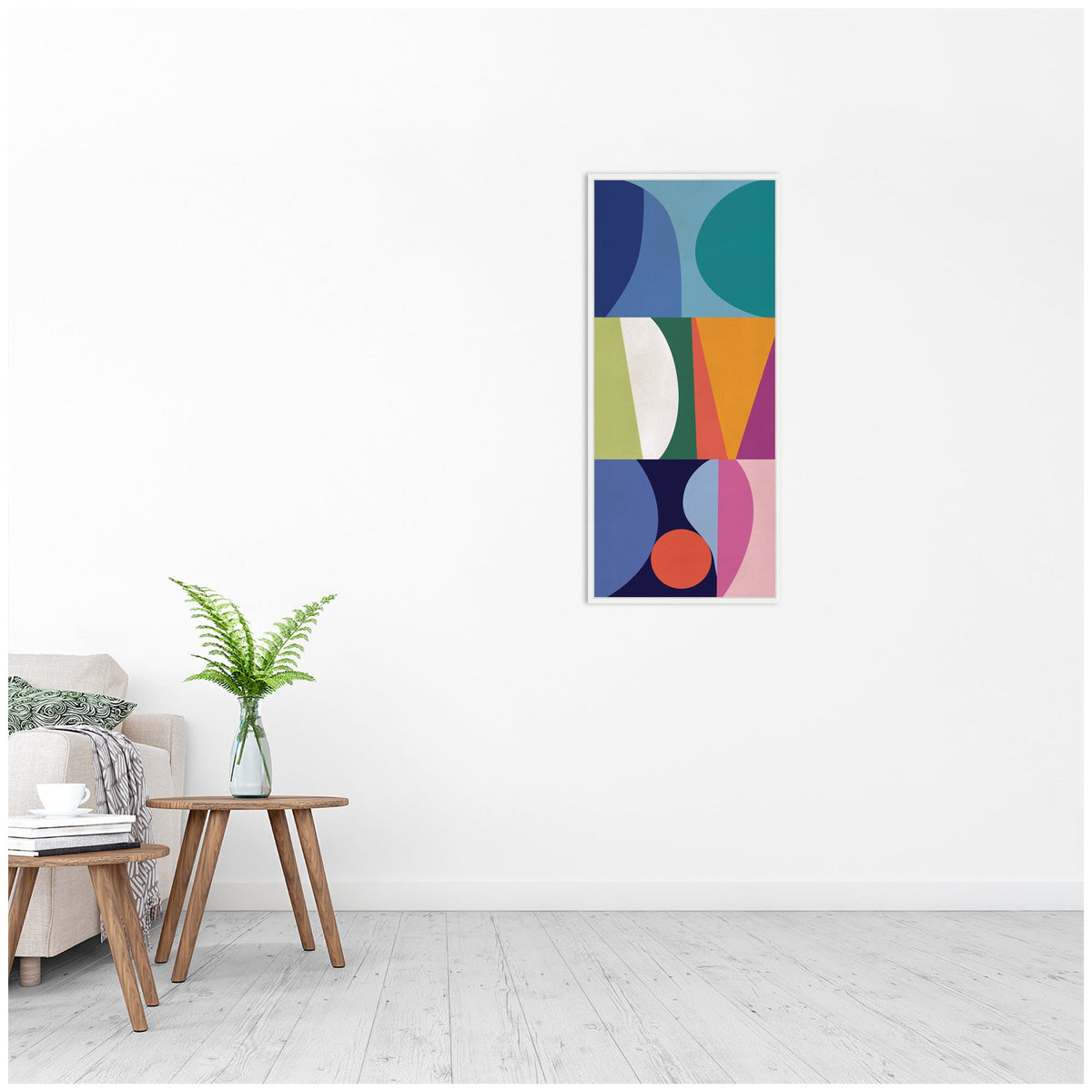Abstract 02 Panel 2 by Rachel Lee Framed Canvas Wall Art Print