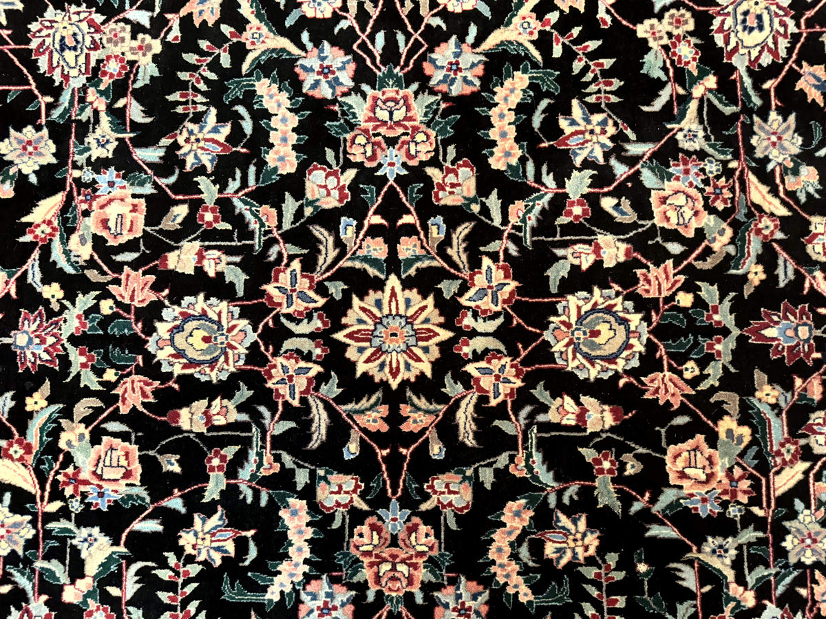 Large Sino Persian Rug 10x15, Floral Allover, Hand Knotted Wool Carpet, Fine - Jewel Rugs, view 5