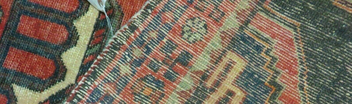 4' X 8' Antique Handmade India Geometric Oriental Tribal Wool Rug Red # 603 - Jewel Rugs, view 11