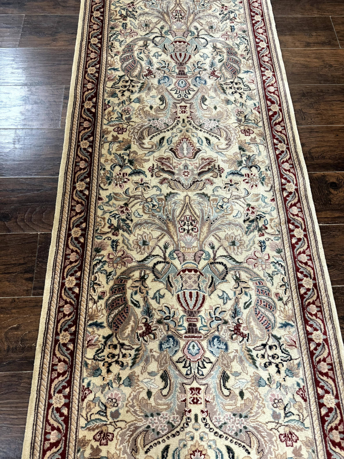 Pakistani Runner Rug 2.8 x 14, Pak Persian Hallway Rug, Cream Color - Jewel Rugs, view 7