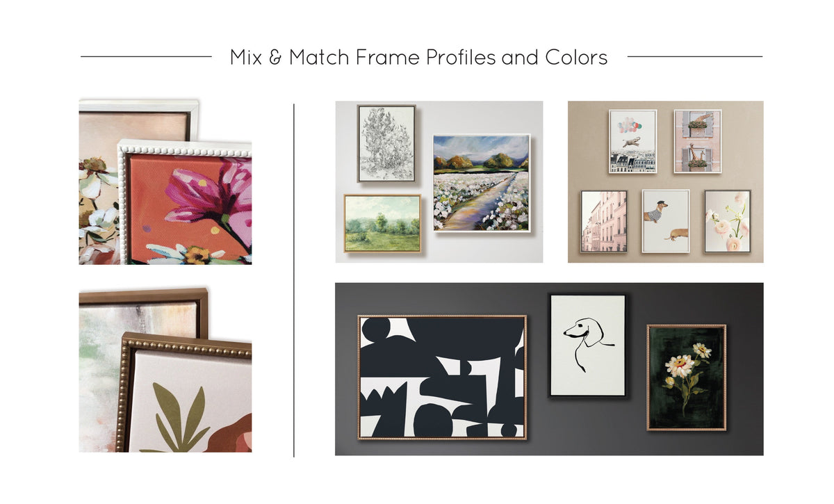 Sylvie Modern Colorful Starfish and Modern Colorful Tropical Fish Framed Canvas Art Set by Rachel Lee