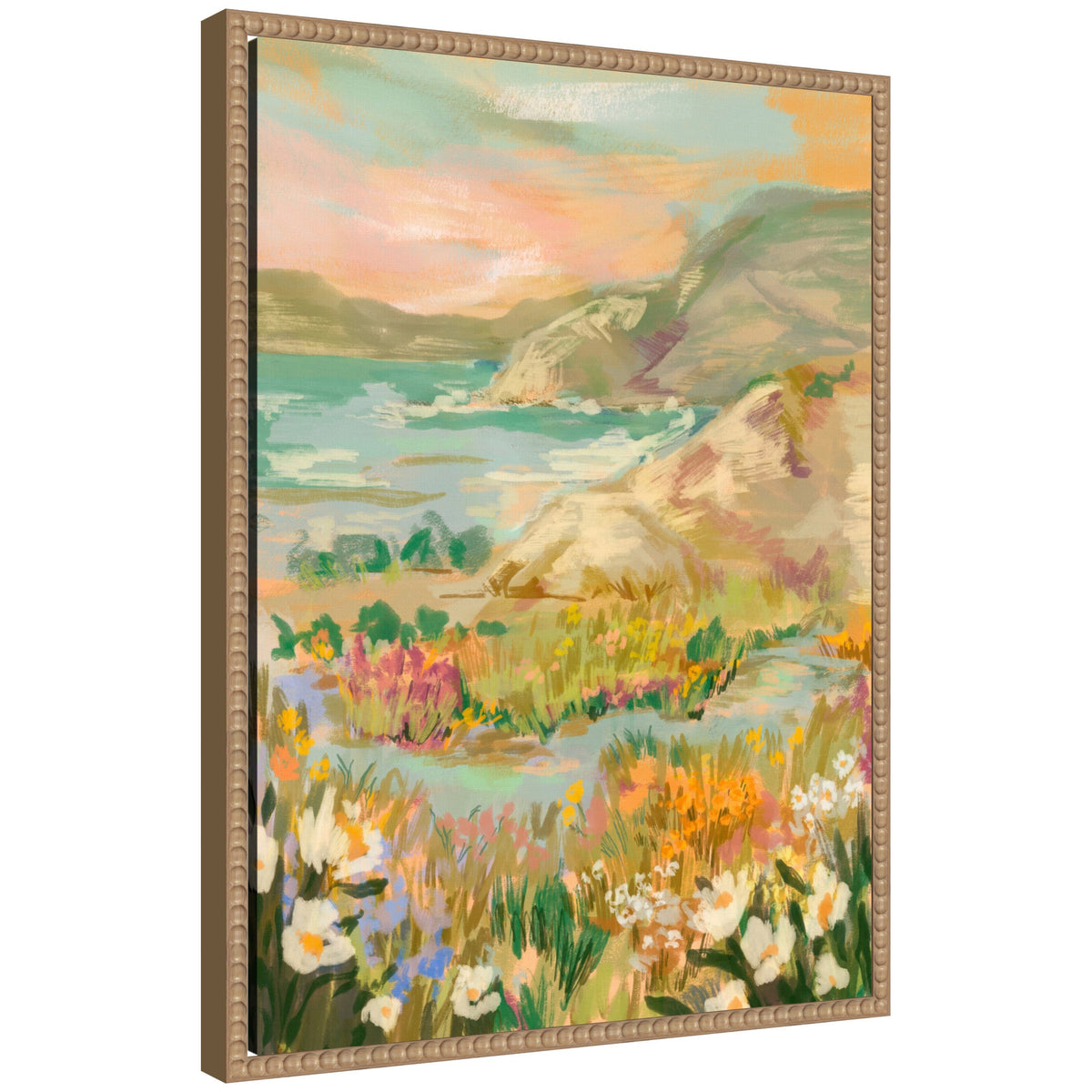 Sylvie Landscape 4 Framed Canvas by Annie Quigley