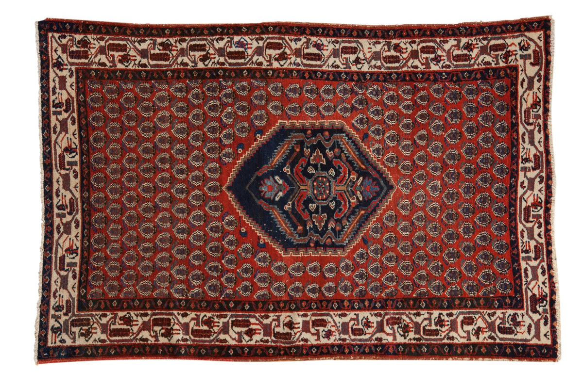 4x6 Vintage Serbend Rug