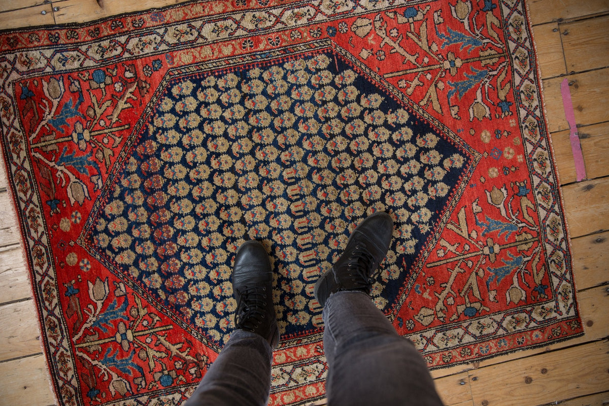 3.5x4.5 Vintage Malayer Square Rug