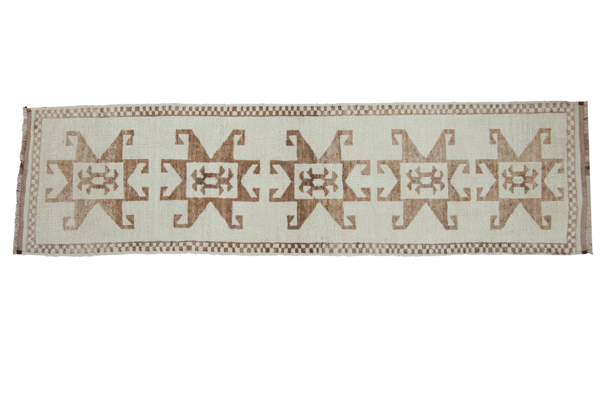 3x12 Vintage Distressed Kurd Rug Runner