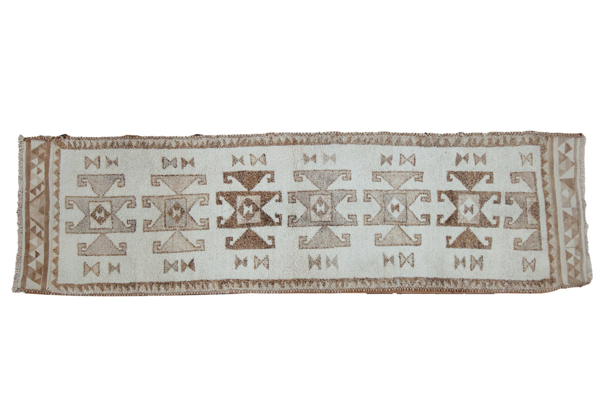3x11.5 Vintage Distressed Kurd Rug Runner