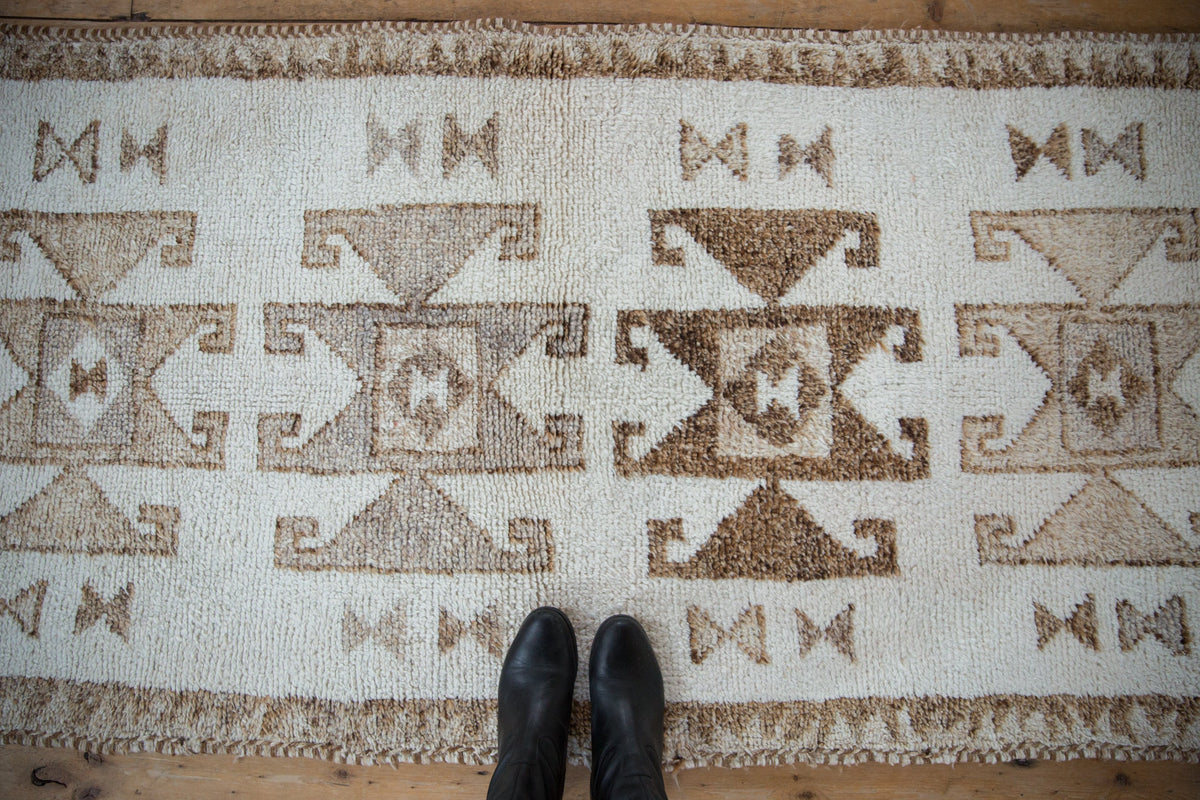3x11.5 Vintage Distressed Kurd Rug Runner