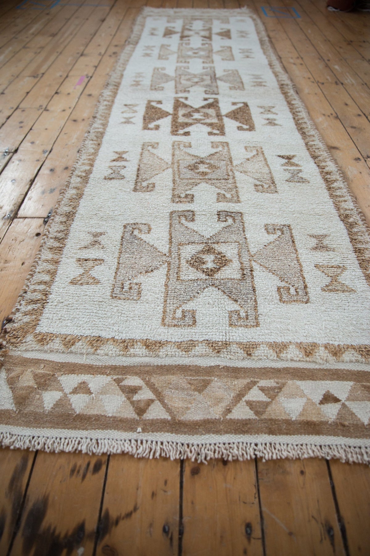 3x11.5 Vintage Distressed Kurd Rug Runner