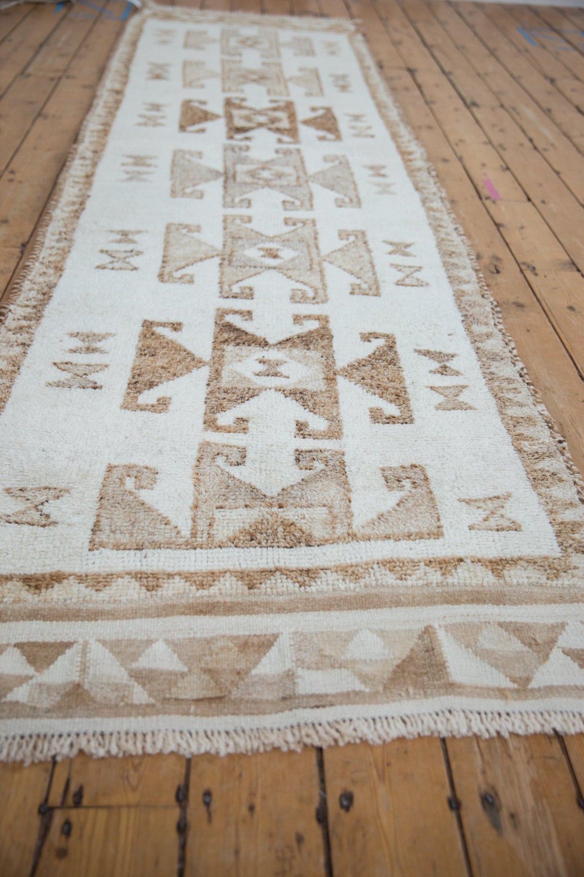 3x11.5 Vintage Distressed Kurd Rug Runner