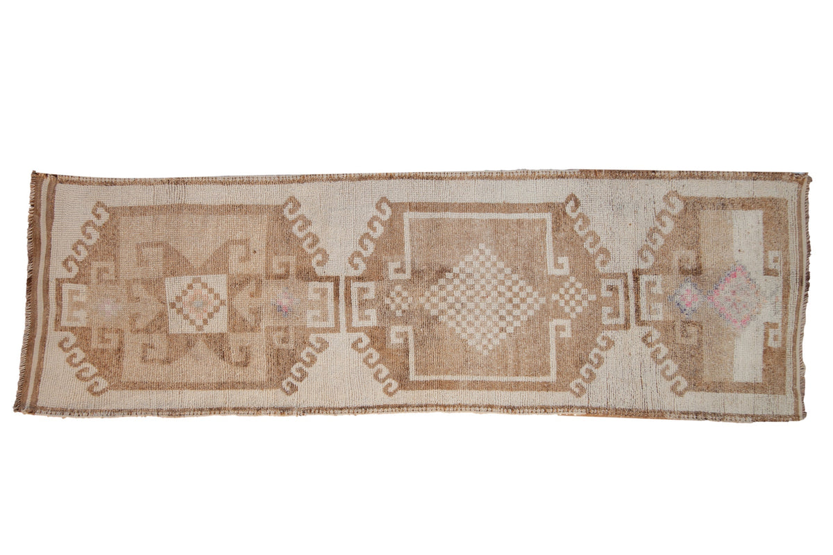 3.5x11 Vintage Distressed Kurd Rug Runner