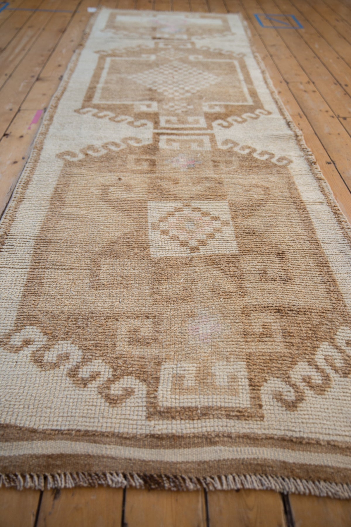3.5x11 Vintage Distressed Kurd Rug Runner