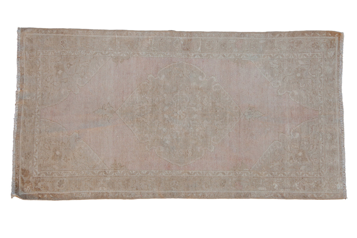 3x6 Vintage Distressed Oushak Rug Runner