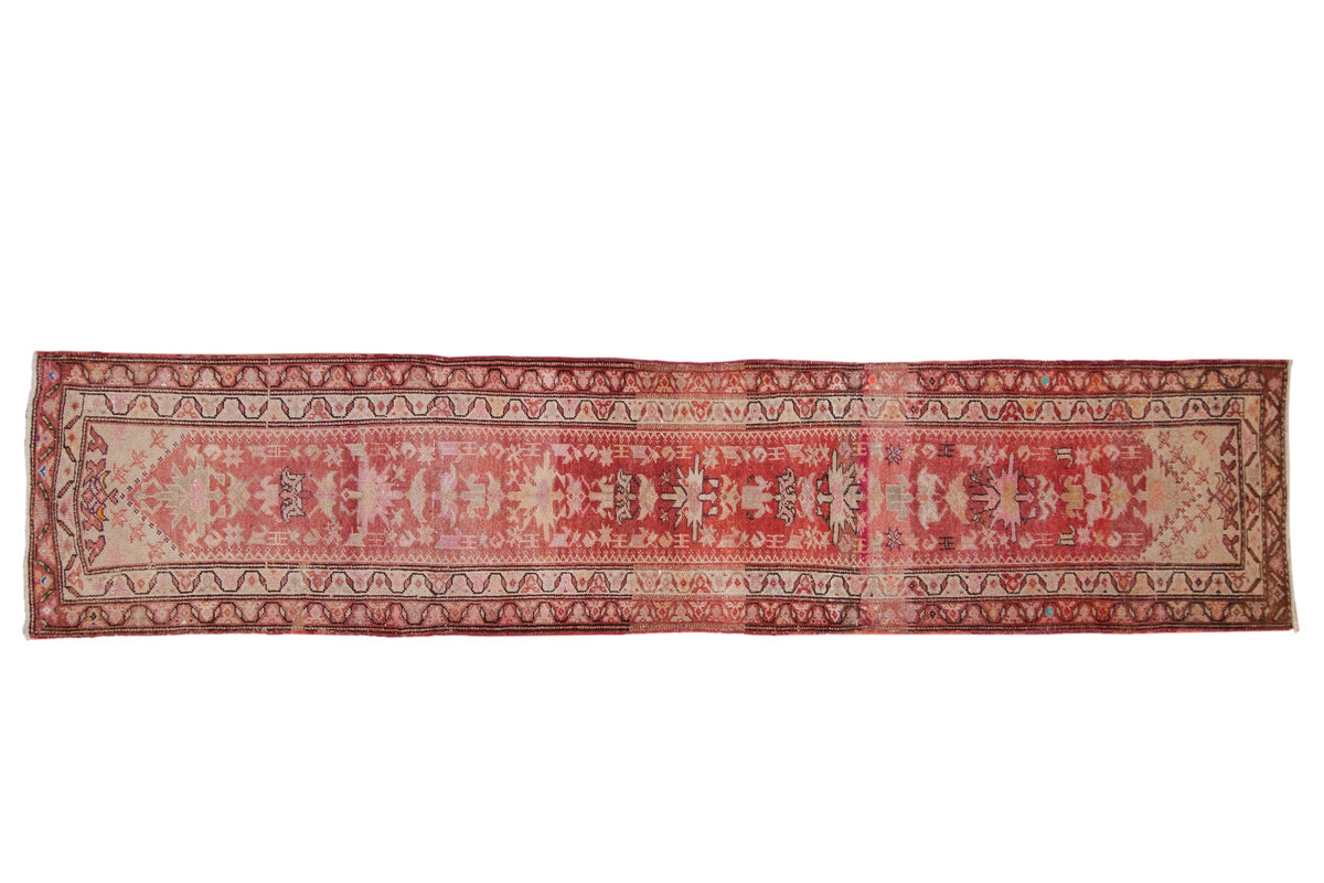 3x13.5 Vintage Distressed Kurd Rug Runner