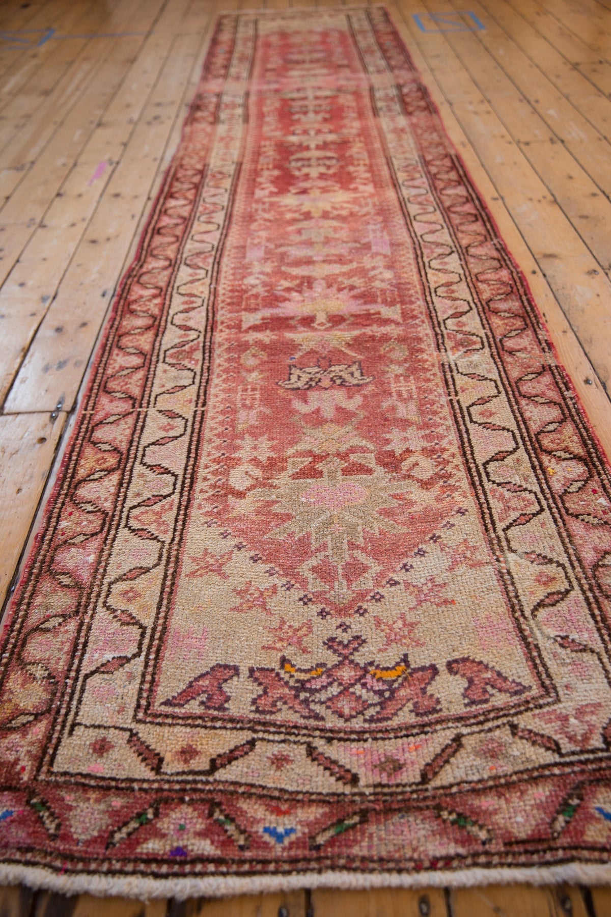 3x13.5 Vintage Distressed Kurd Rug Runner