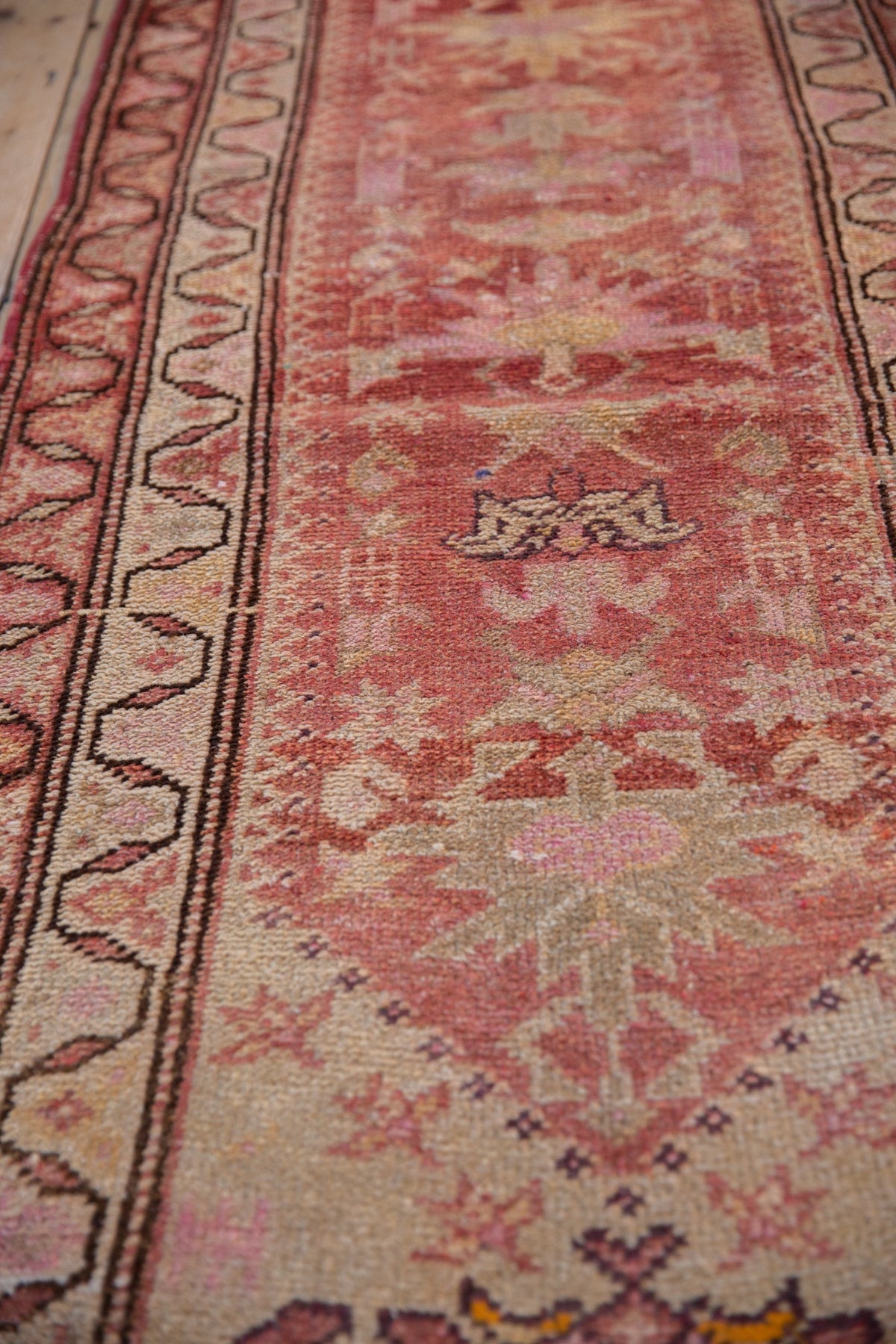 3x13.5 Vintage Distressed Kurd Rug Runner