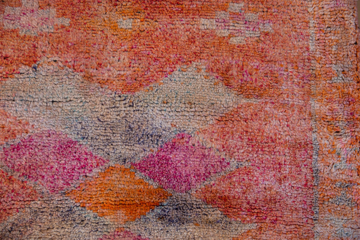 3.5x10 Vintage Distressed Kurd Rug Runner