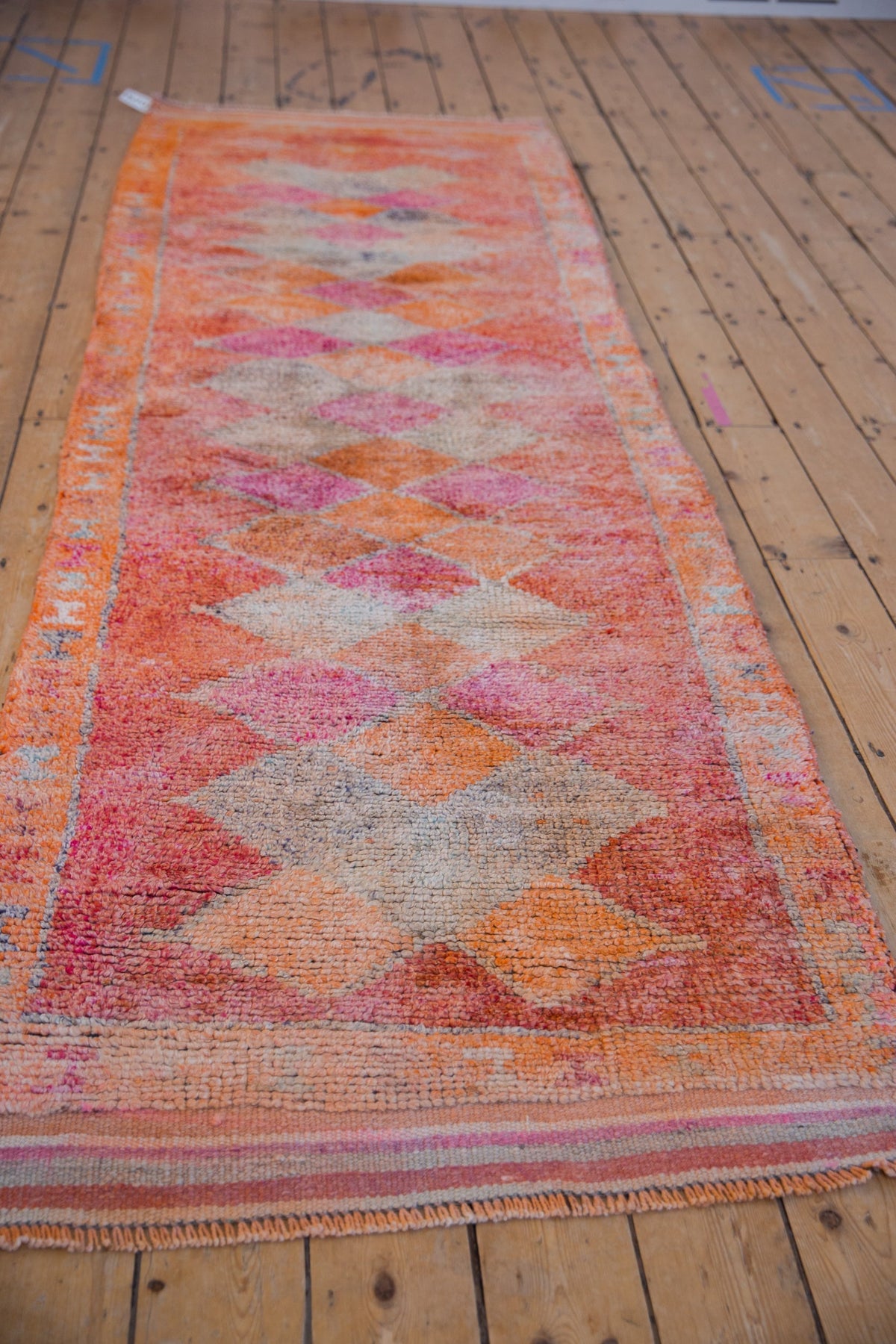 3.5x10 Vintage Distressed Kurd Rug Runner