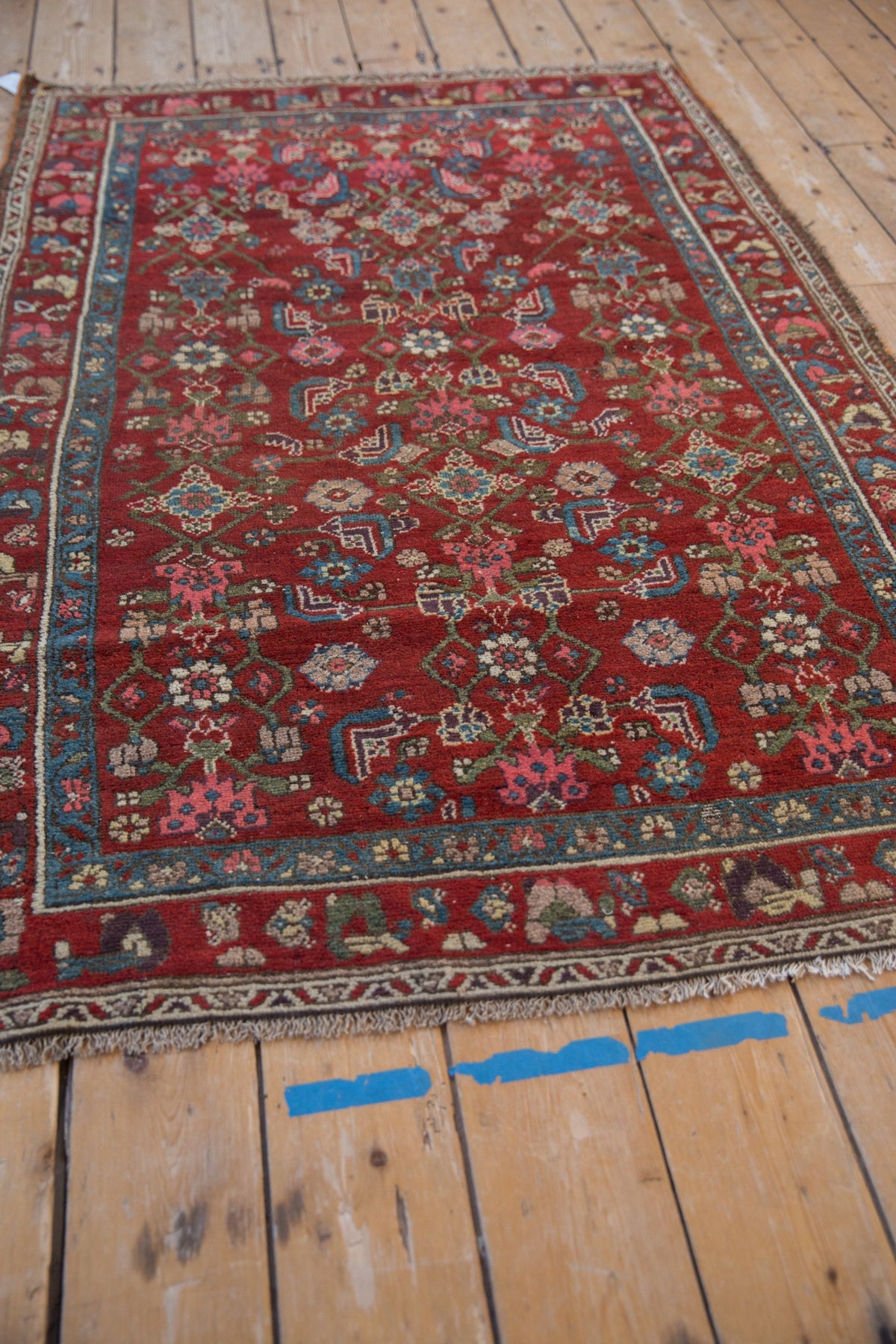 4x5.5 Vintage Kurdish Hamadan Rug