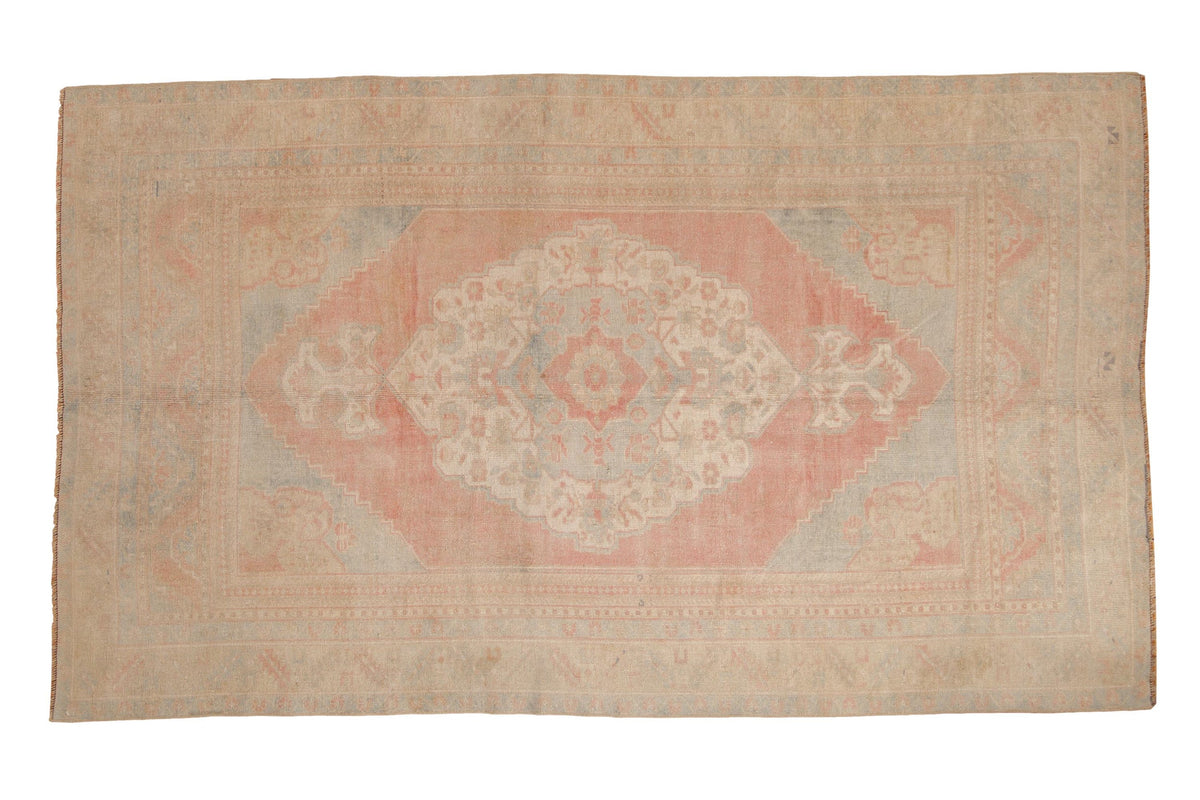 5x8.5 Vintage Distressed Oushak Carpet