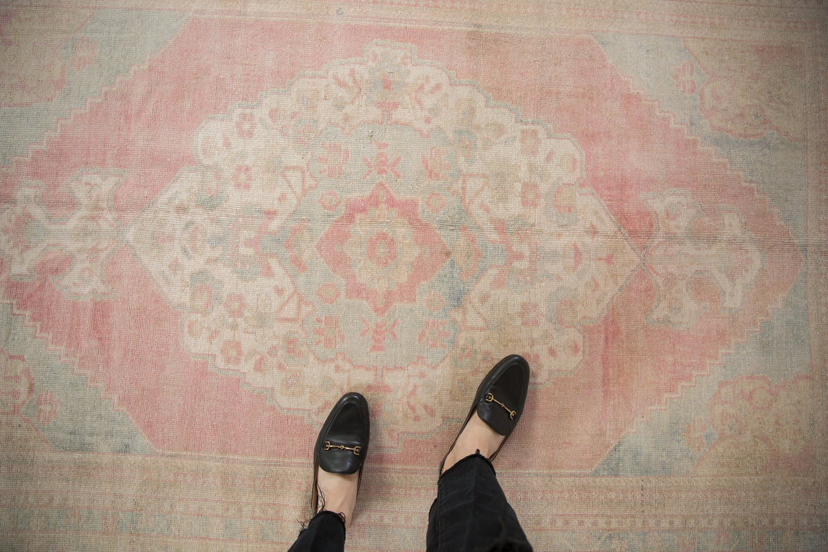 5x8.5 Vintage Distressed Oushak Carpet