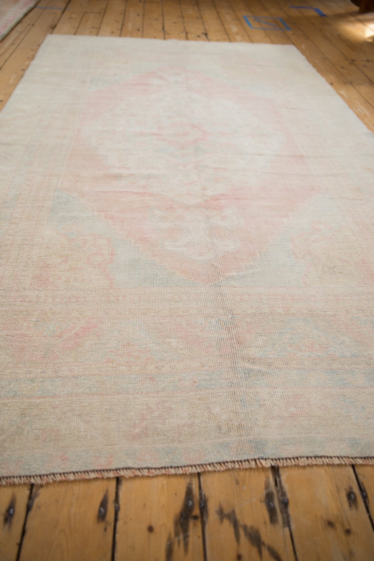 5x8.5 Vintage Distressed Oushak Carpet
