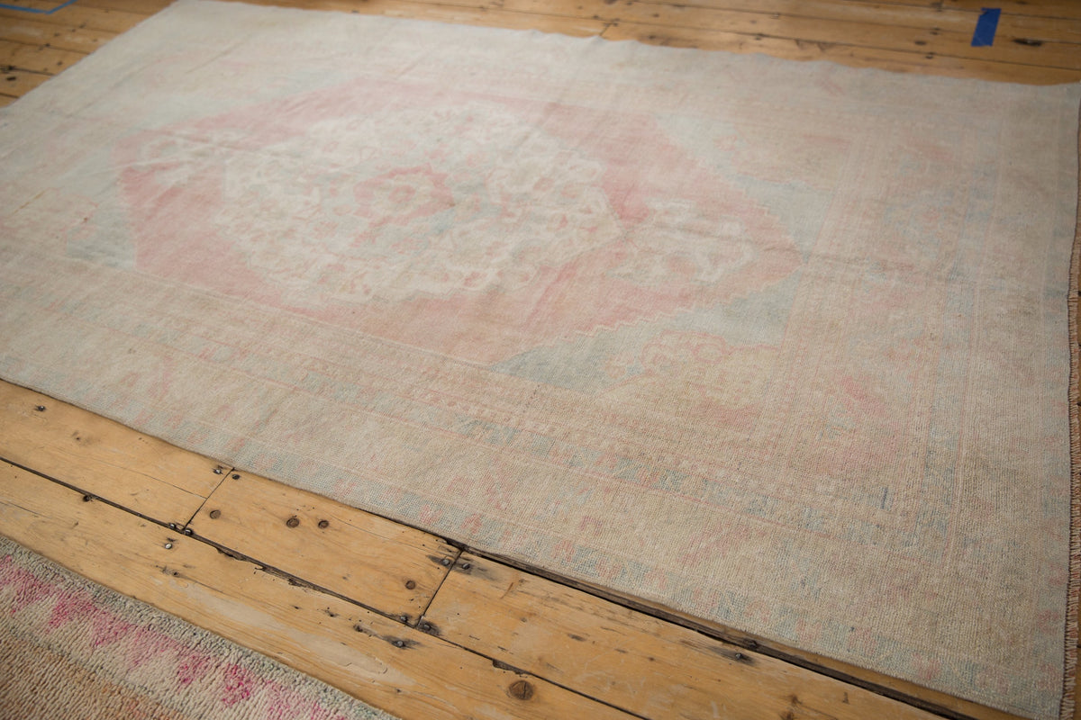 5x8.5 Vintage Distressed Oushak Carpet