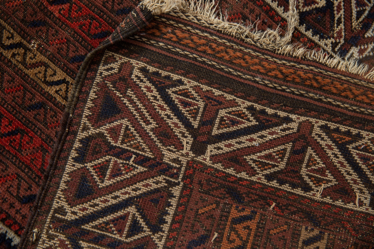 2x3.5 Antique Fine Belouch Rug
