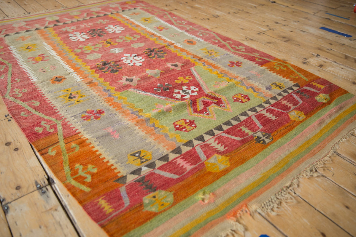 4x7 Vintage Turkish Kilim Rug