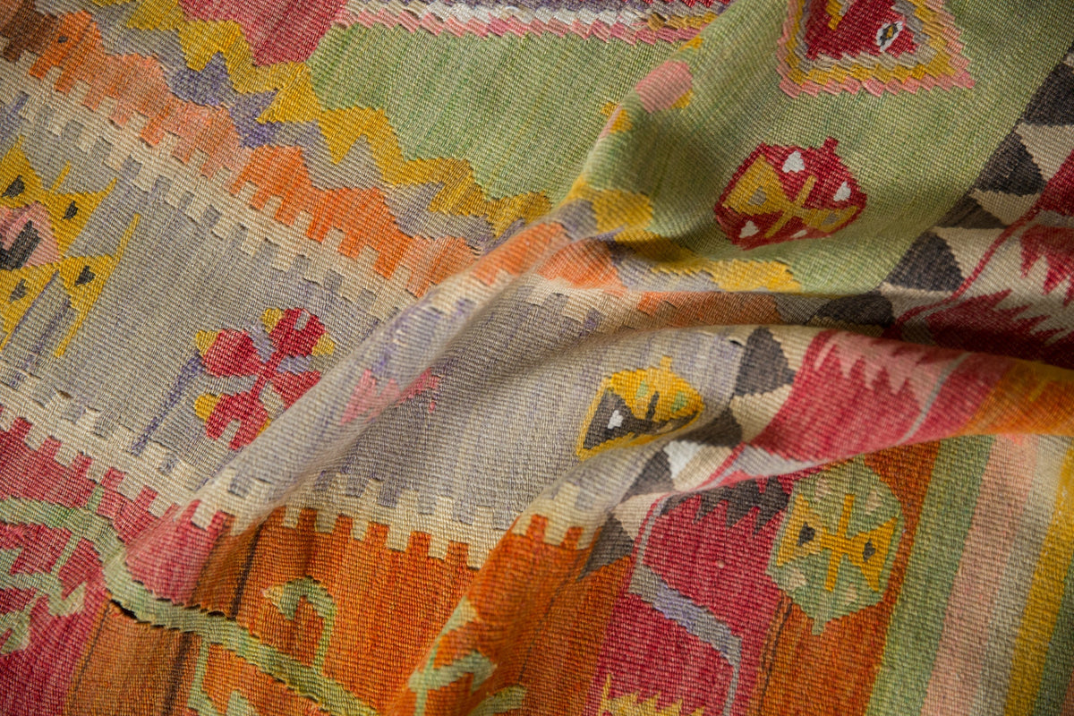 4x7 Vintage Turkish Kilim Rug
