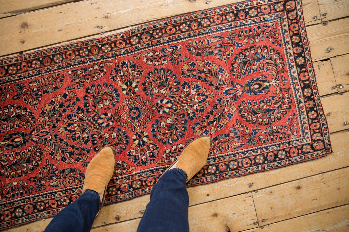 2x4.5 Vintage German Sarouk Rug Runner