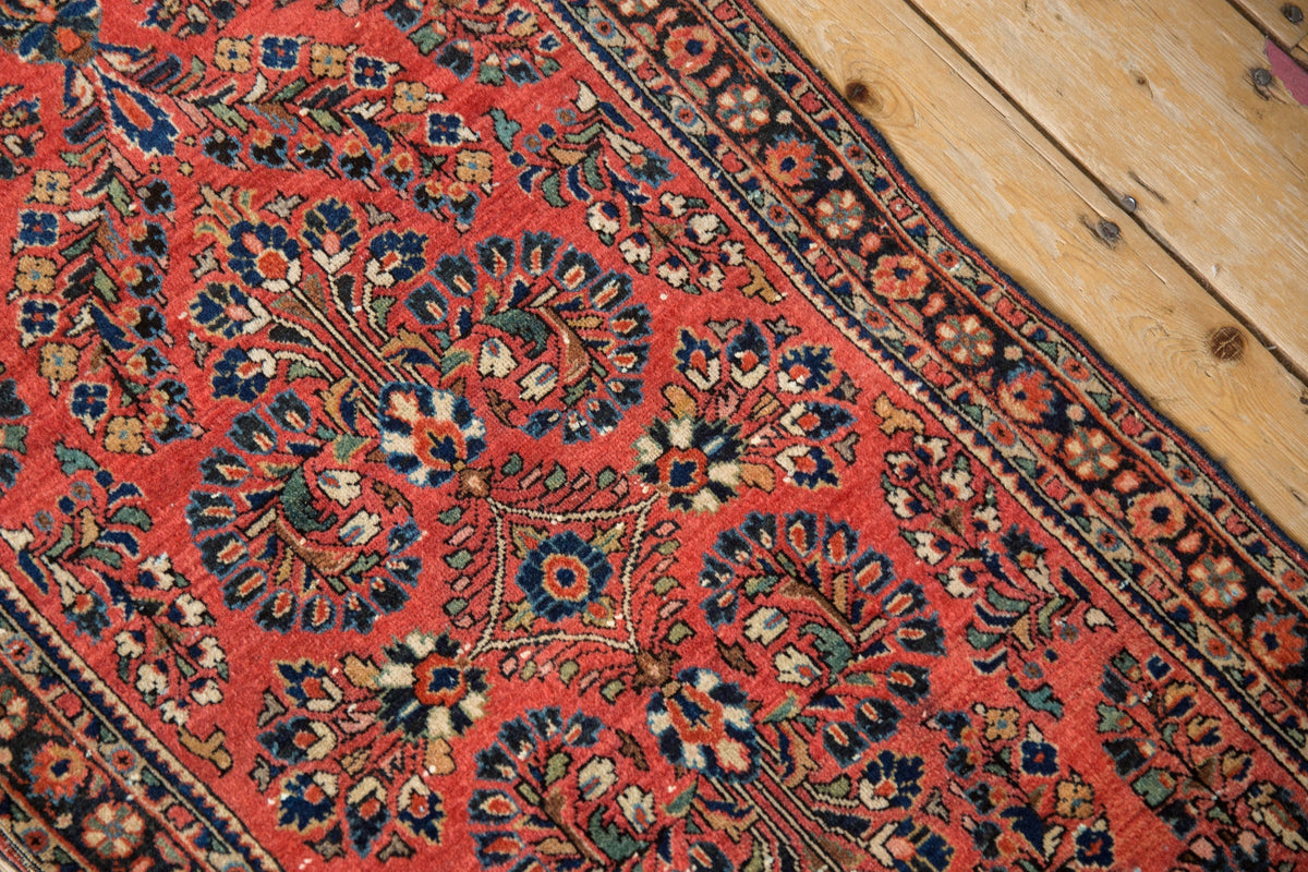2x4.5 Vintage German Sarouk Rug Runner