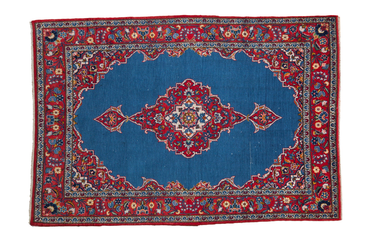 3.5x5.5 Vintage Fine Kashan Rug