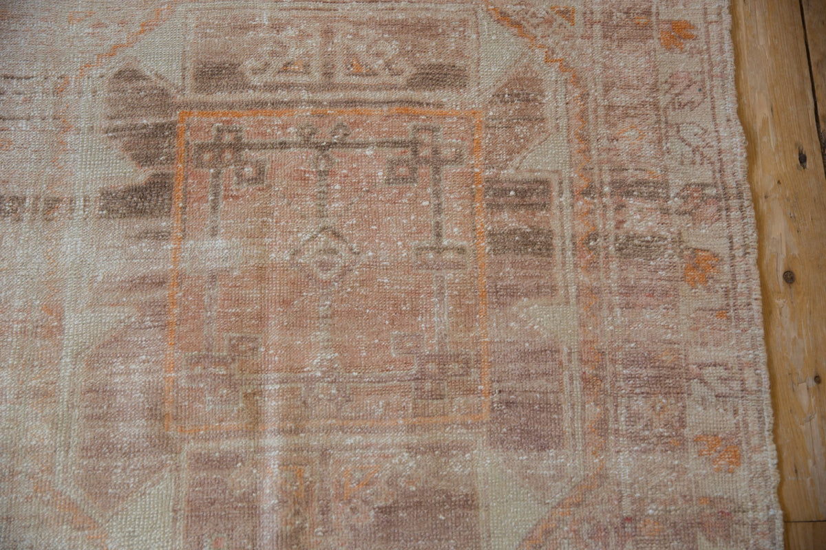 3x6.5 Vintage Distressed Fragment Oushak Rug Runner