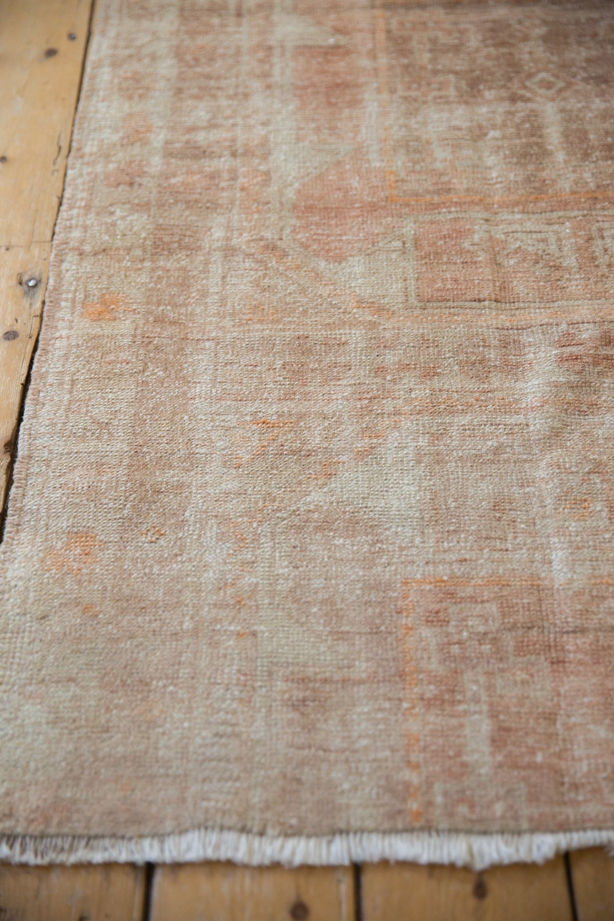 3x6.5 Vintage Distressed Fragment Oushak Rug Runner